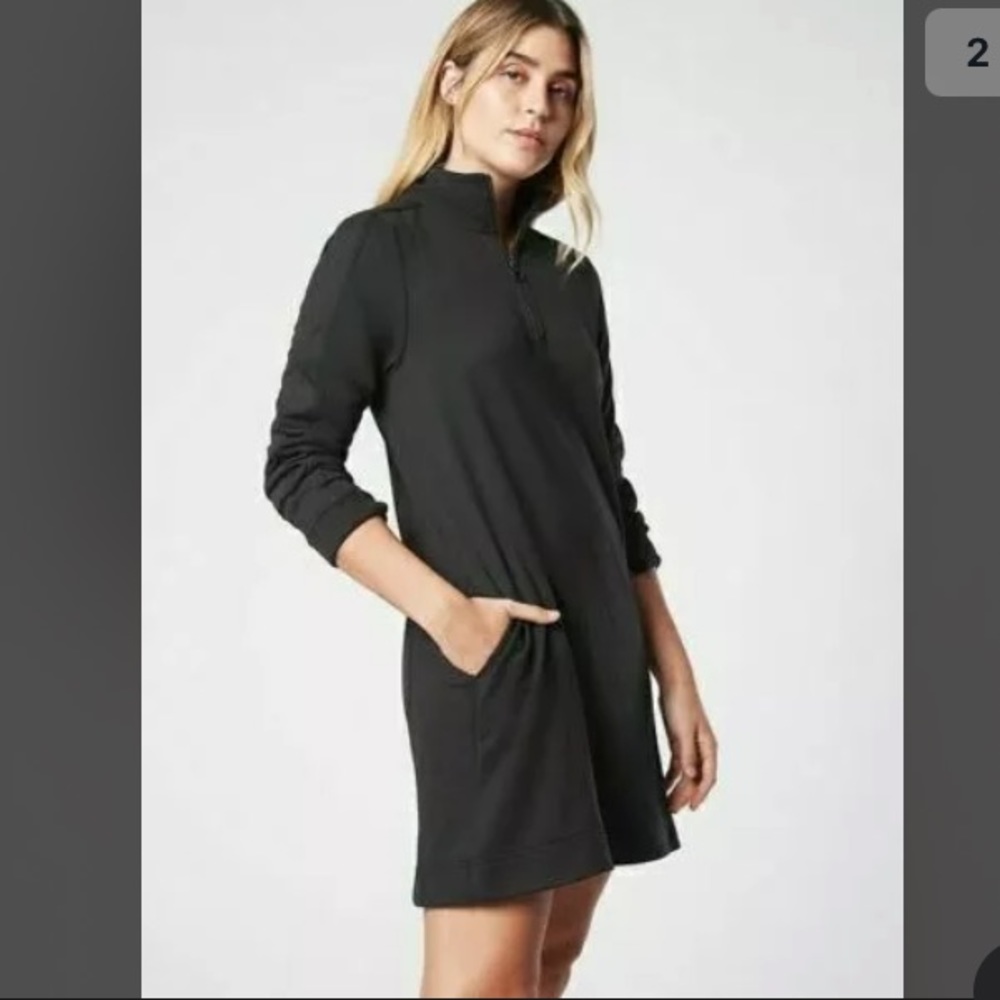ATHLETA West Town Dress Black NWT